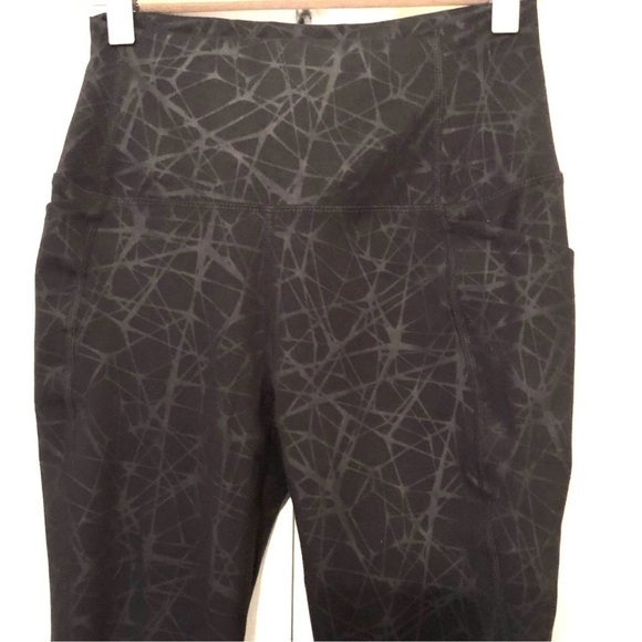 New-spyder Active Performance High Rise Legging SidePockets, Spyder Web Print LG - Picture 10 of 16
